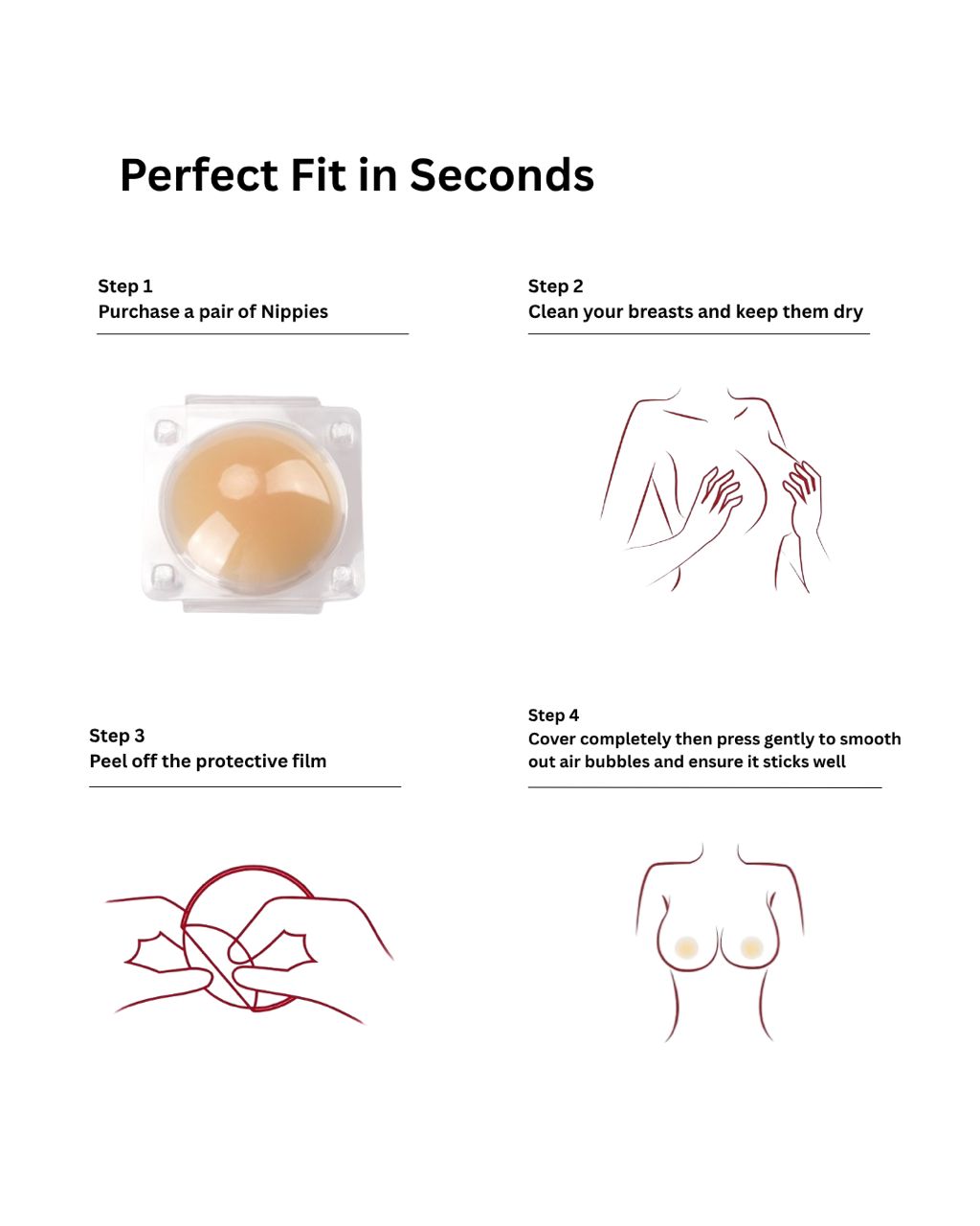Skin-On Nipple Covers (Non-Sticky)